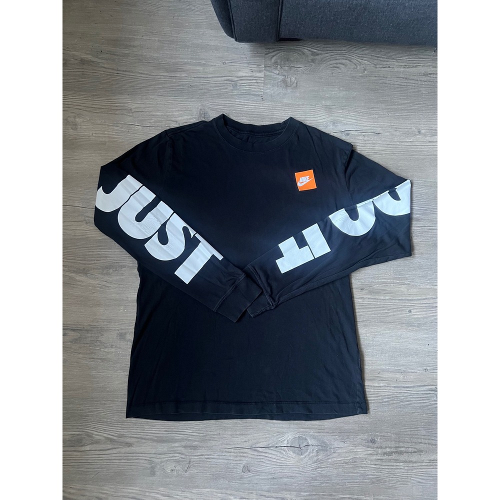 Nike Sportswear Men's Just Do It Long Sleeve T-Shirt Black Size Large